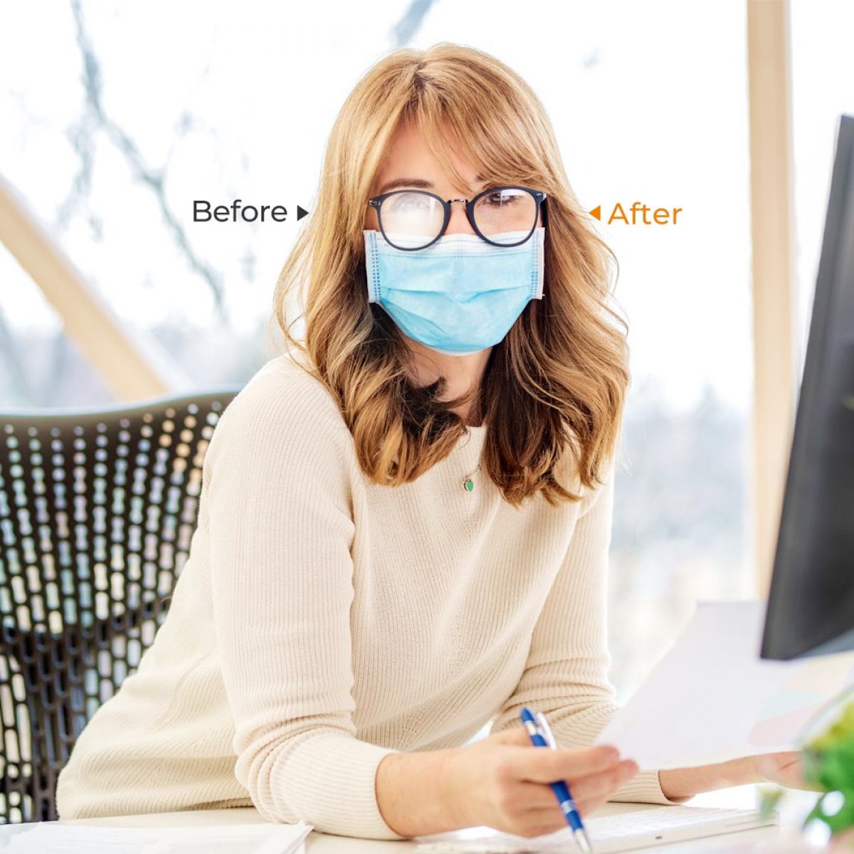 K&F Concept utěrka proti zamlžení optiky 2 kusy