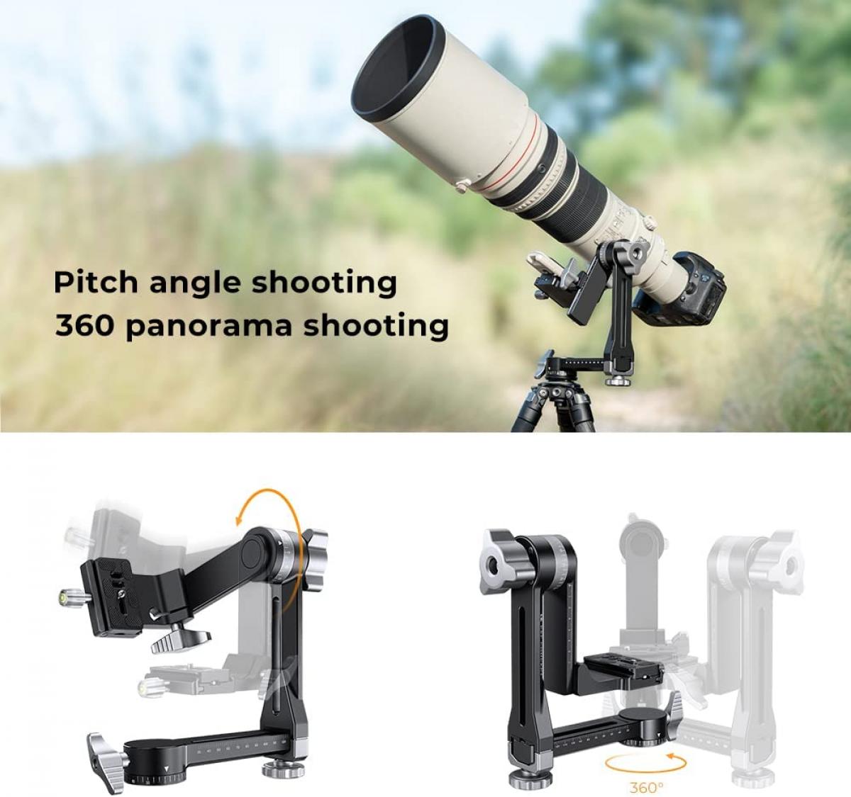 K&F Concept Gimbal stativová hlava