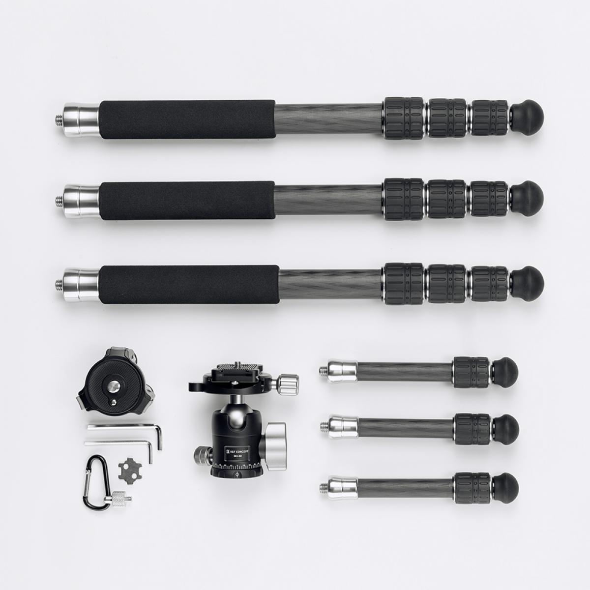 Profesionální modulární karbonový stativ K&F Concept S284C2+BH35 