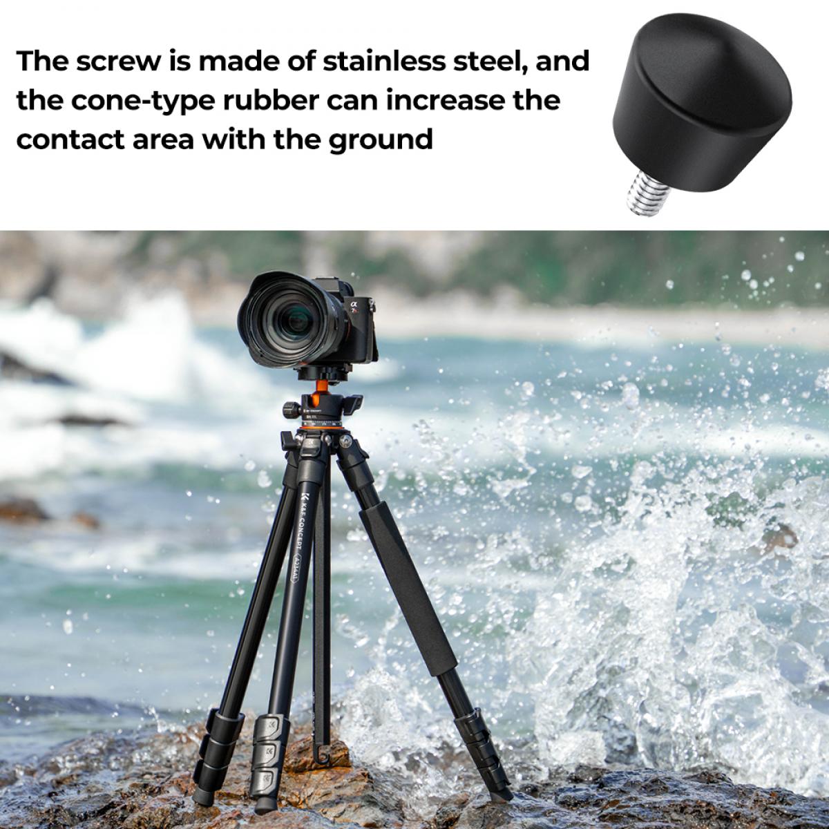 Náhradní stativové gumové nohy K&F Concept 3 kusy