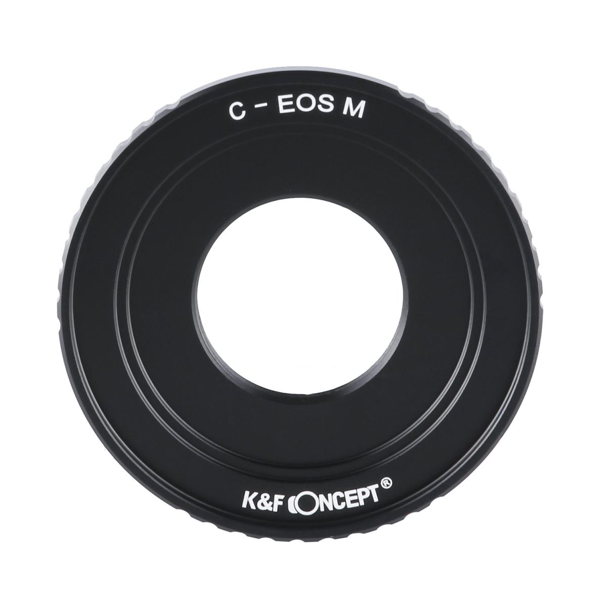 Redukce K&F Concept z objektivu C mount na CANON EOS M