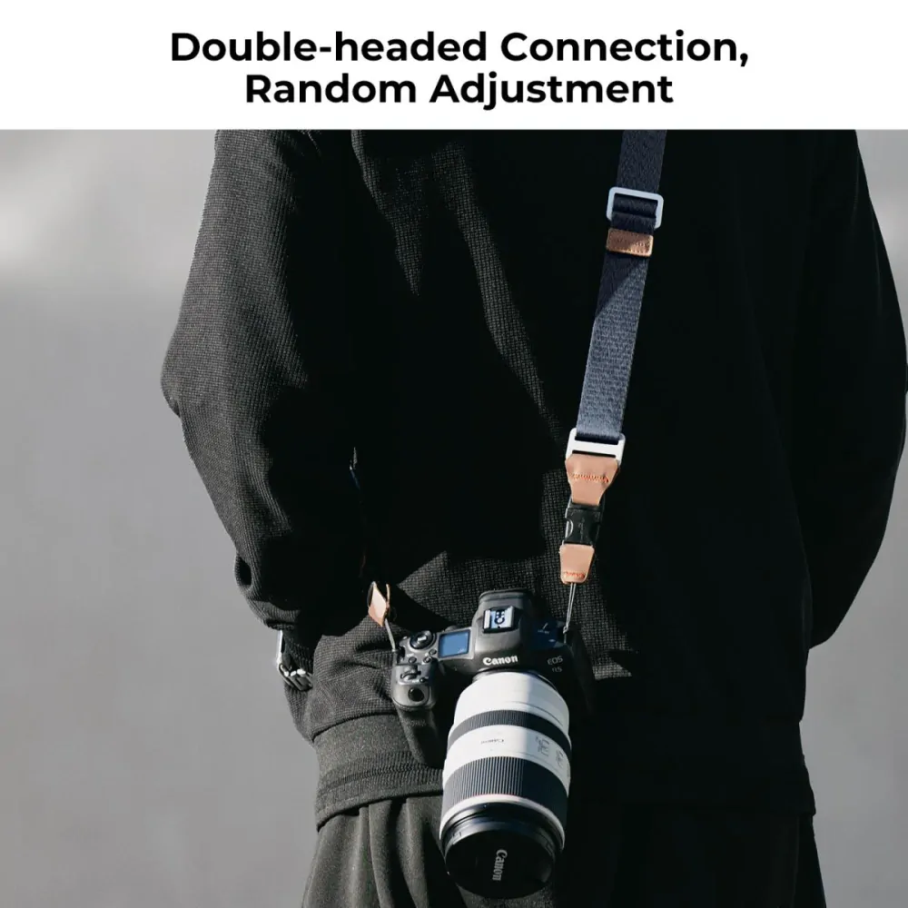 K&F Concept Alpha strap rychloupínací popruh na fotoaparát tmavě modrý