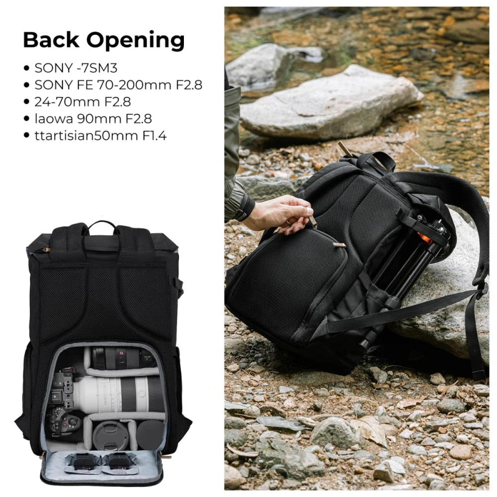 K&F Concept cestovní fotobatoh 20l KF13.066v12