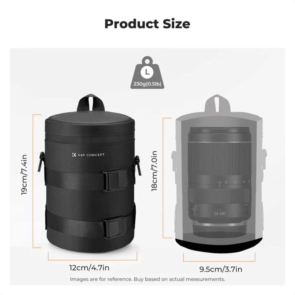 K&F Concept Bytelné a precizní pouzdro na objektiv L