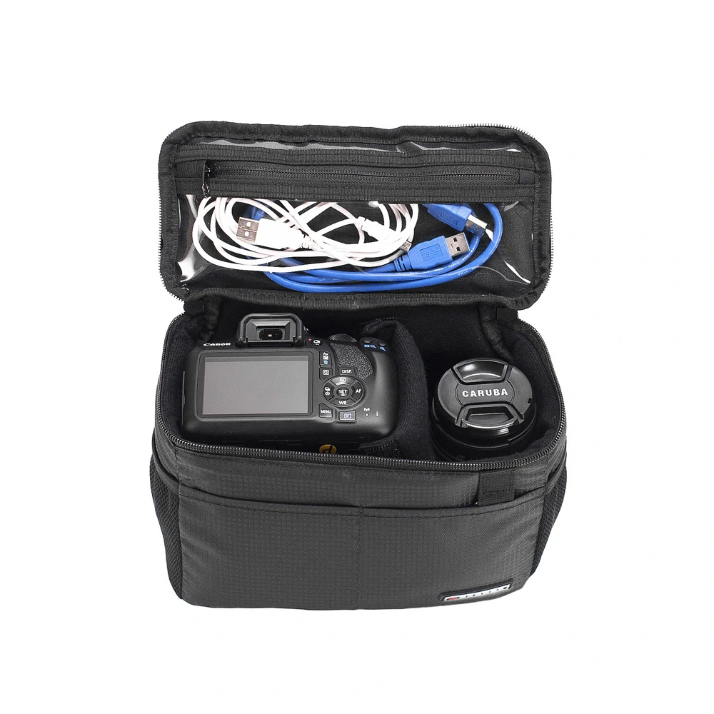 Vkládací foto organizér do brašny nebo batohu Caruba Toploader M černý