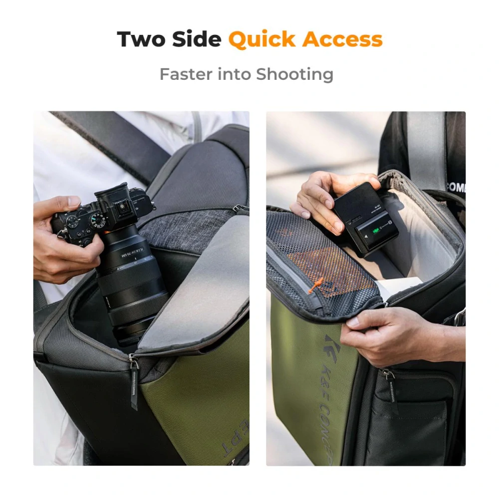 Modulární fotobatoh K&F Concept Camera Alpha Backpack Air 25l zelený