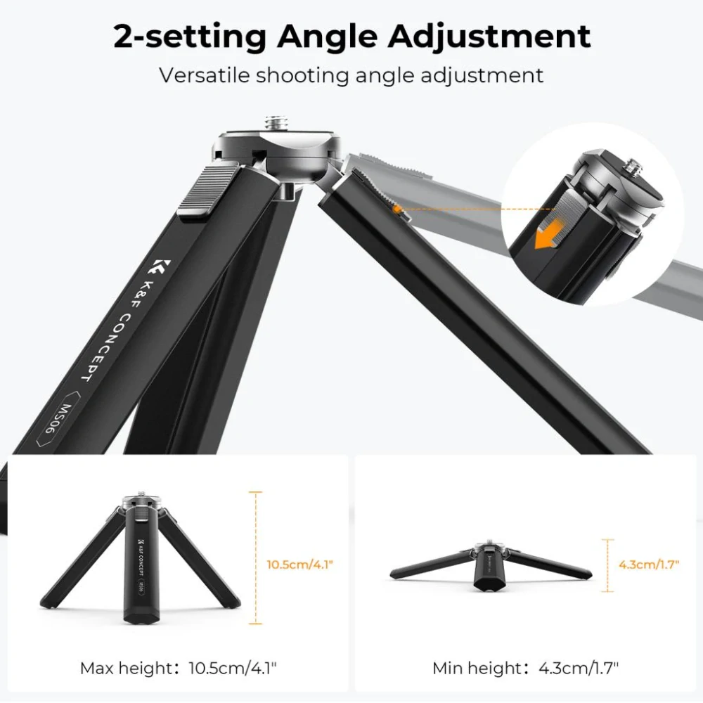 K&F Concept mini stativ s nosností 20 kg MS06