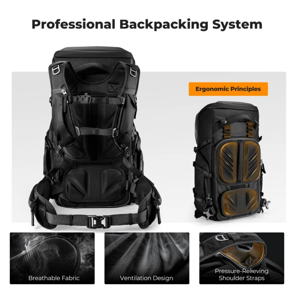 K&F Concept Star Wander 05 Black profesionální fotobatoh 40L