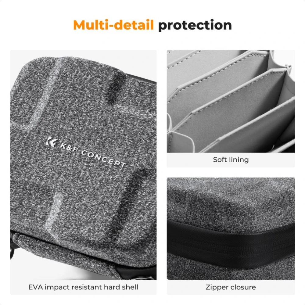 K&F Concept Filter Bag 08 skořepinové pouzdro na 10 filtrů, velikost L