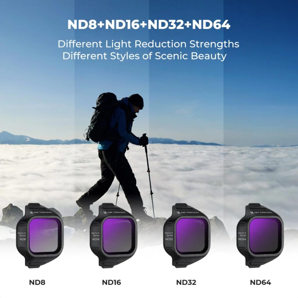 K&F Concept Sada ND filtrů pro DJI Mini 5 Pro, 4 kusy