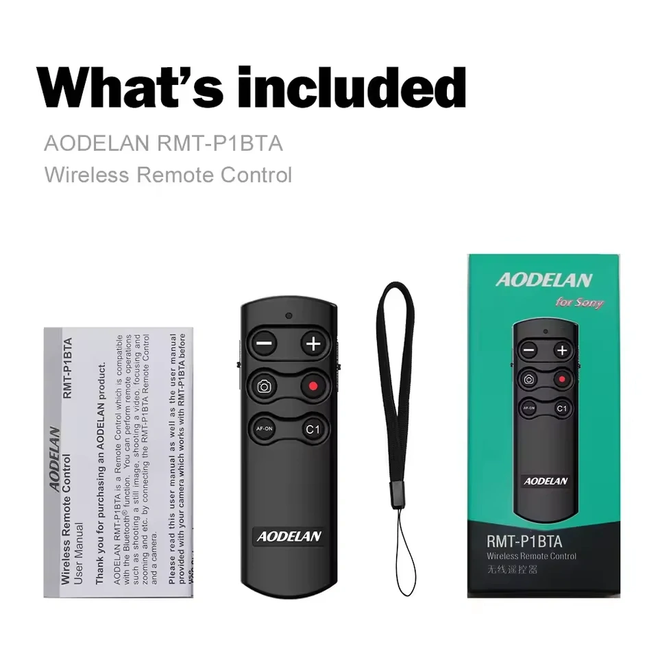 Bezdrátová Bluetooth spoušť pro Sony fotoaparáty (náhrada RMT-P1BT)