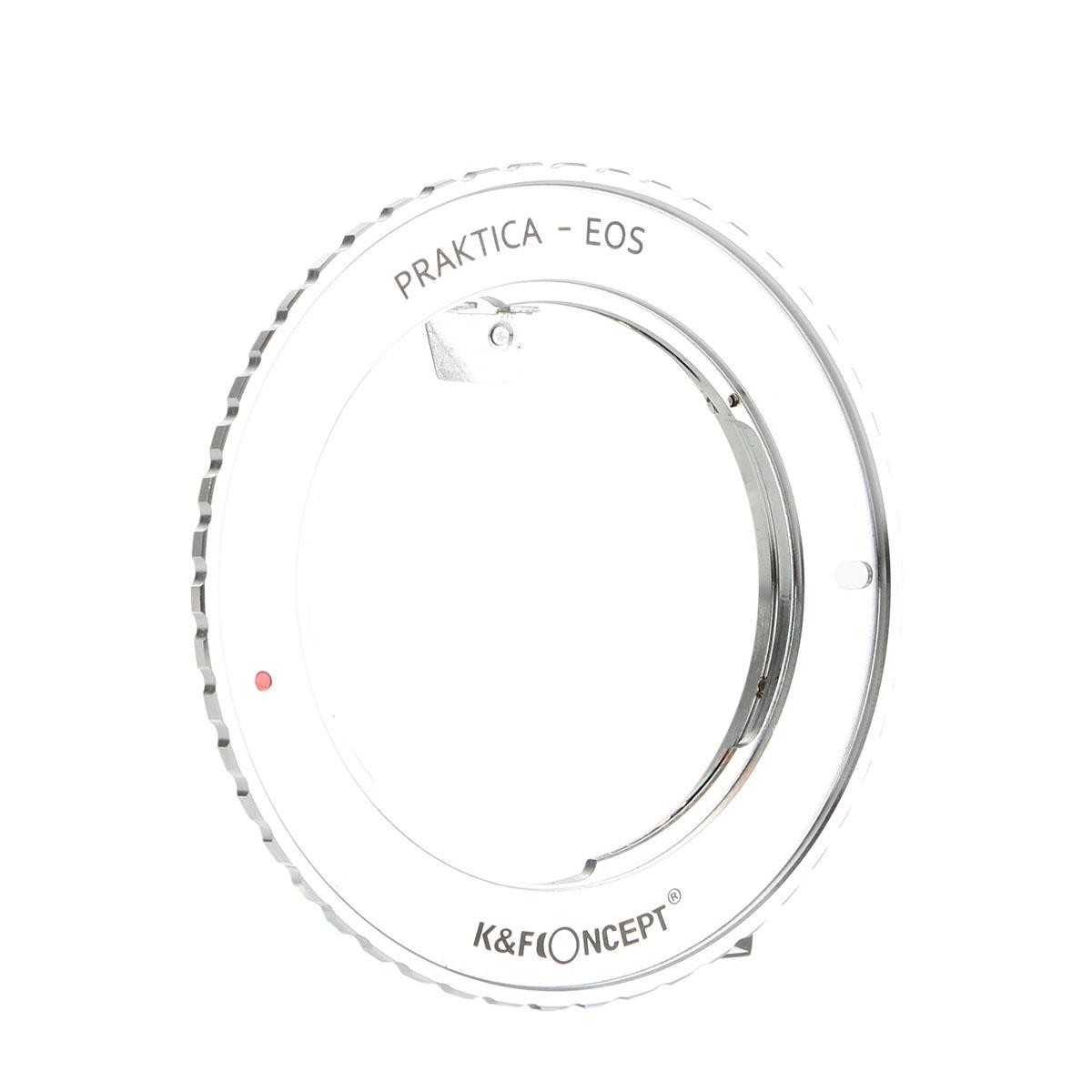 Redukce K&F Concept z objektivu Praktica B na Canon EOS