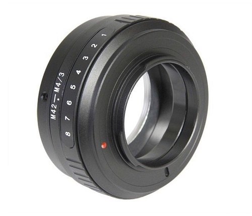 Tilt adaptér Micro 4/3 pro M42 objektivy