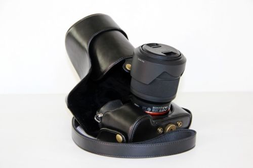 Kožené pouzdro pro SONY ALPHA A7 / A7R / A7S MARK II černé