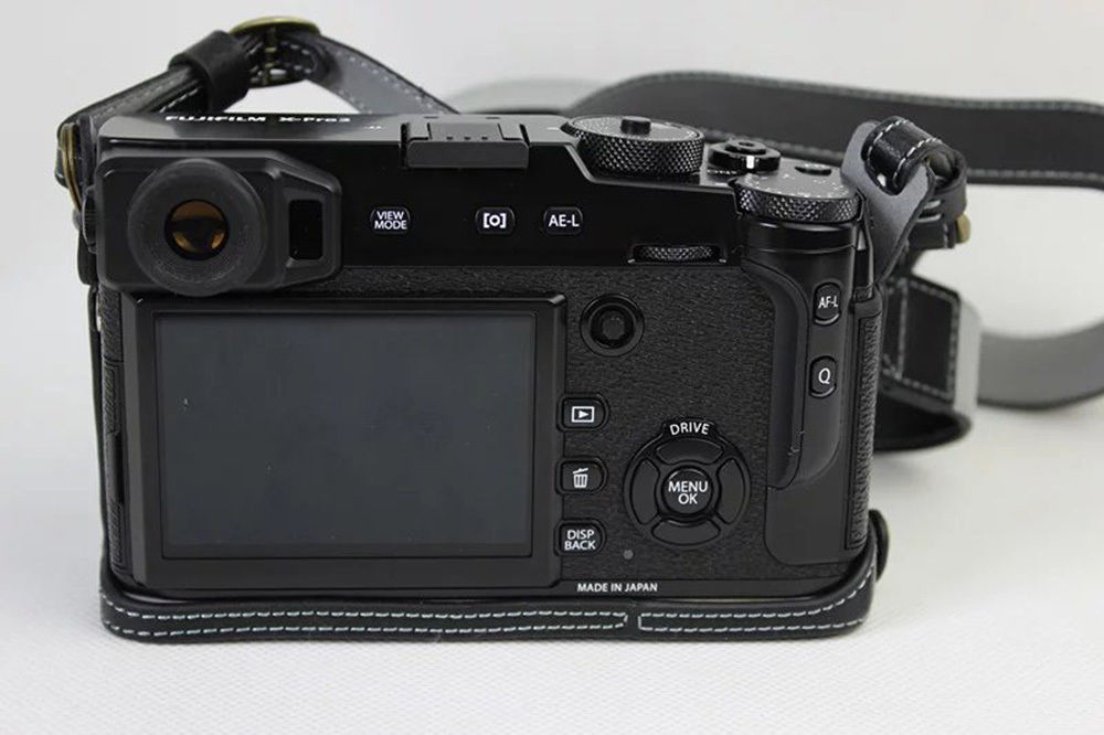 Kožené pouzdro pro FUJIFILM X-PRO 2 černé