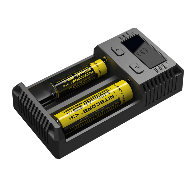 NITECORE i2 NEW inteligentní nabíječka-dvě nezávislé pozice, Li-Ion, Ni-Mh