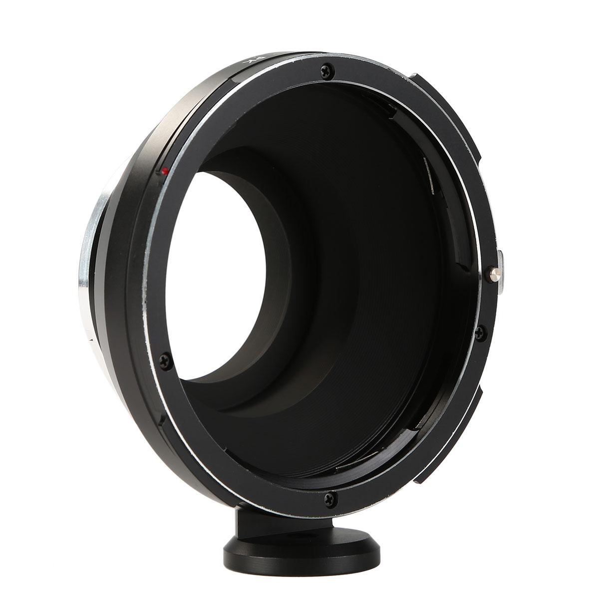 Redukce K&F Concept z objektivu Pentax 67 na Pentax K