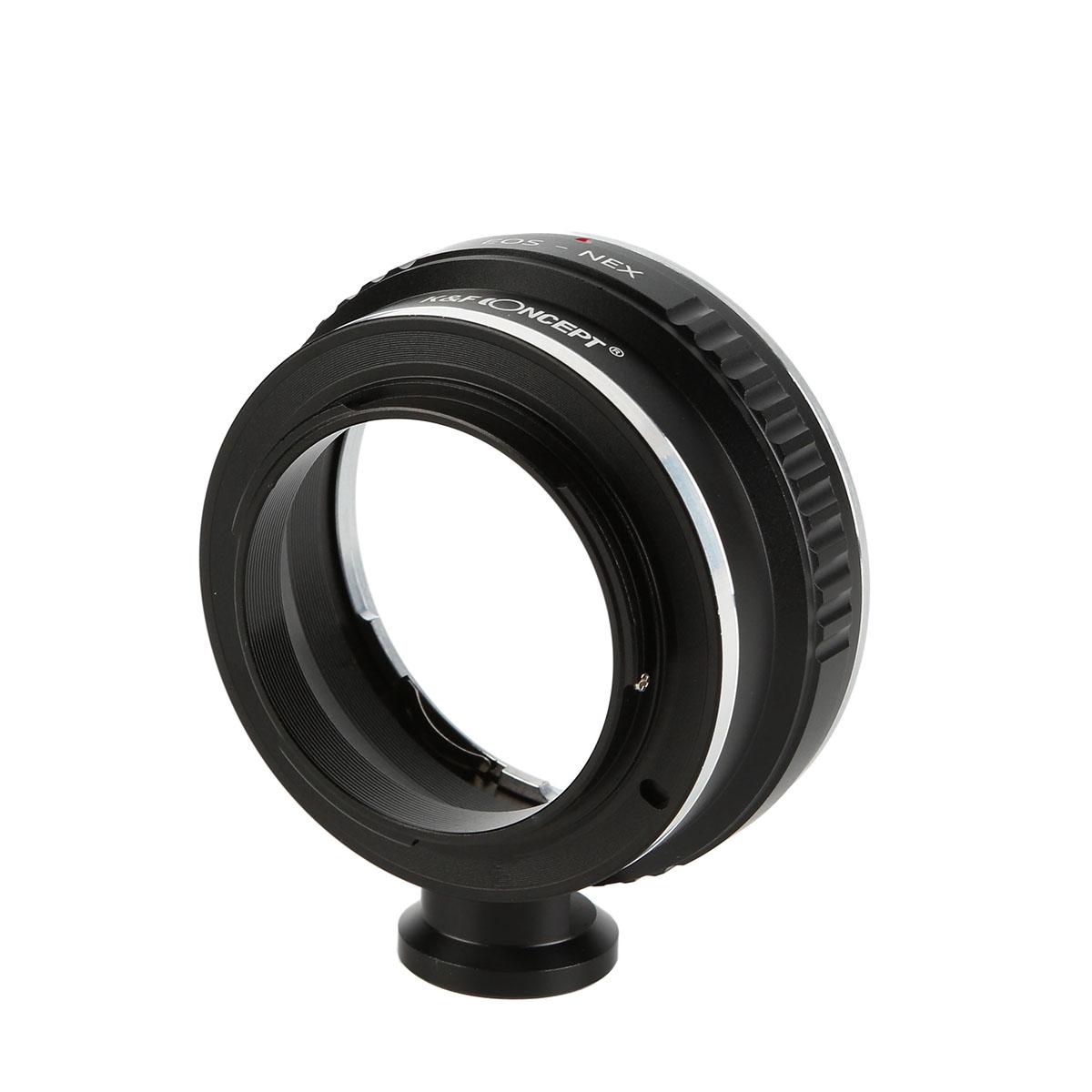 Redukce K&F Concept z objektivu Canon EOS na SONY E s držákem na stativ