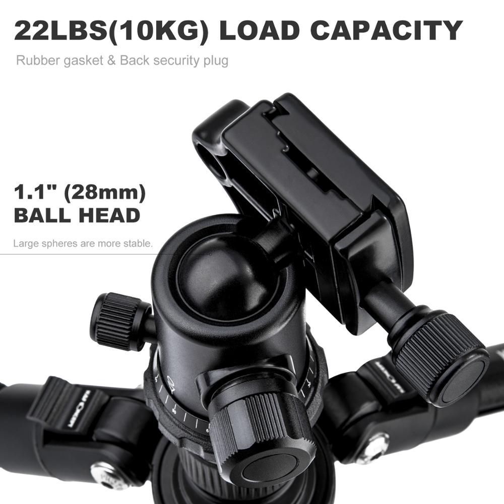 Skládací hliníkový stativ K&F Concept TM2324 II černý