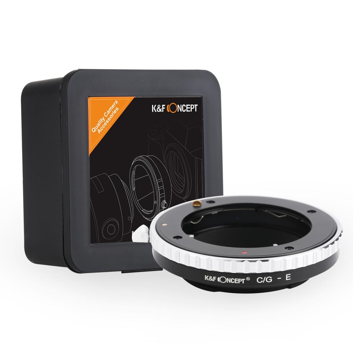 Redukce K&F Concept z objektivu Contax G na SONY E