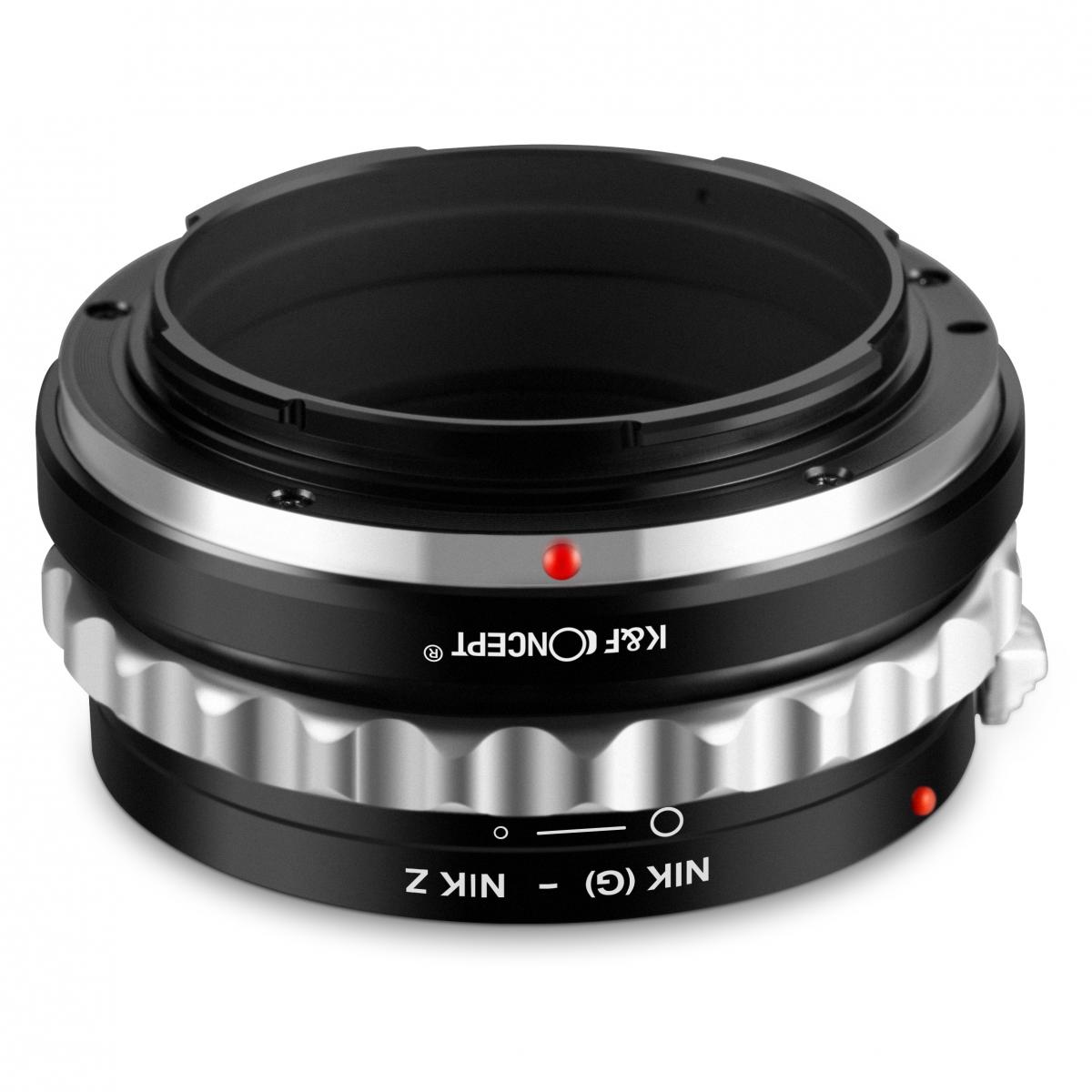 Redukce K&F Concept z objektivu Nikon G na Nikon Z