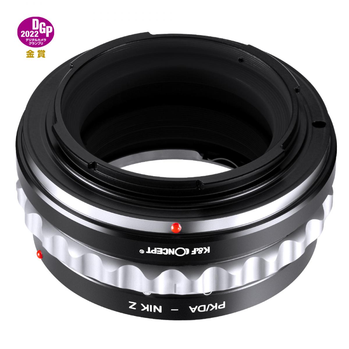 Redukce K&F Concept z objektivu Pentax K/M/A/FA/DA na Nikon Z