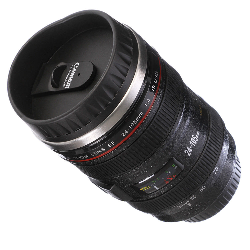 Termohrnek objektiv Canon Caniam EF 24-105mm s uzávěrem