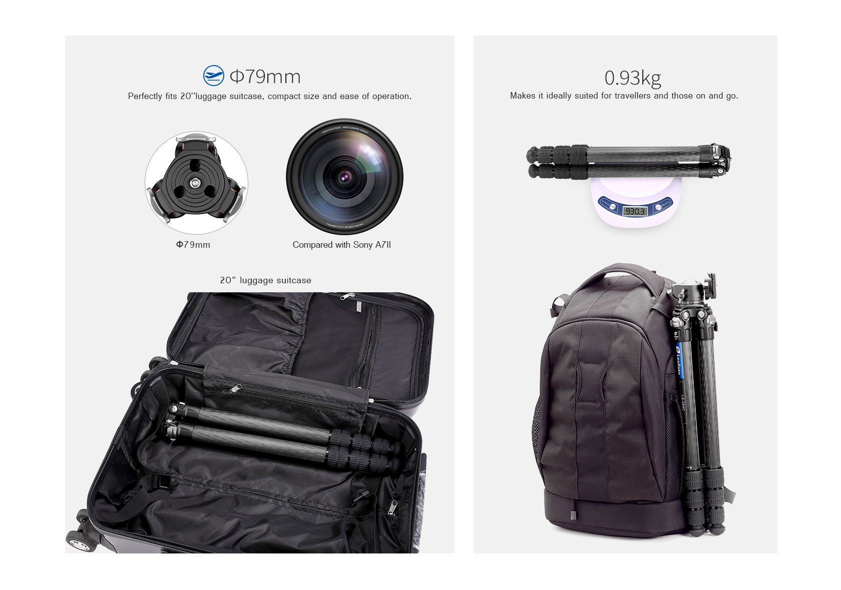 Tripod Leofoto Ranger LS-254C s hlavou LH30