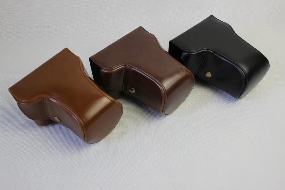 Kožené pouzdro pro Fujifilm X-E3 černé