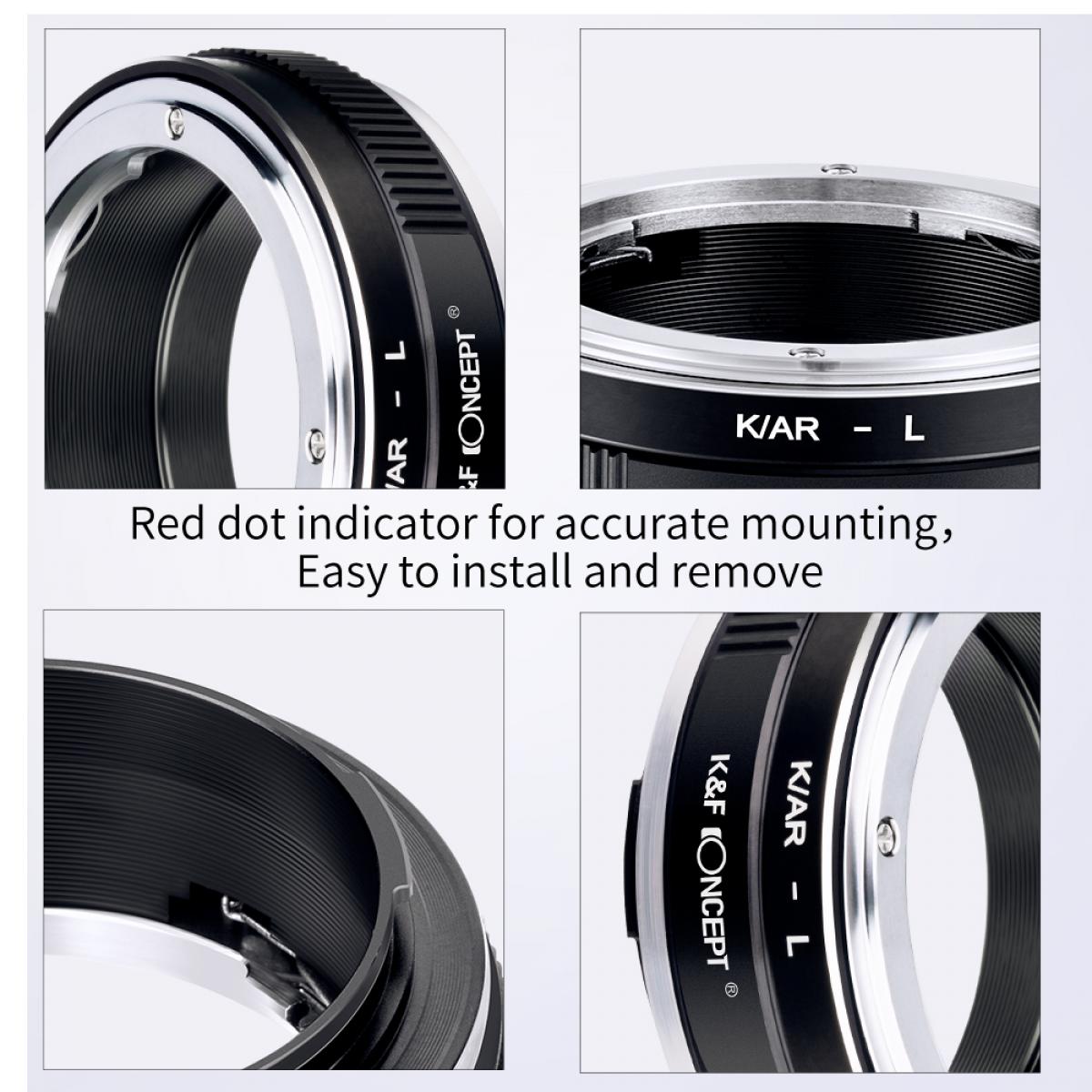 Redukce K&F Concept z objektivu Konica AR na LEICA L