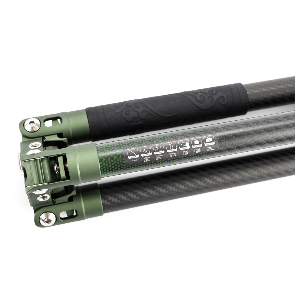 Cestovní lehký karbonový foto stativ Fotopro X-Aircross 2 Carbon Tripod Green