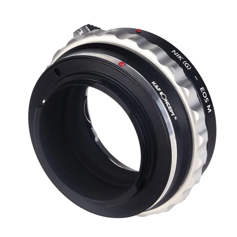Redukce K&F Concept z objektivu Nikon G na CANON EOS M 