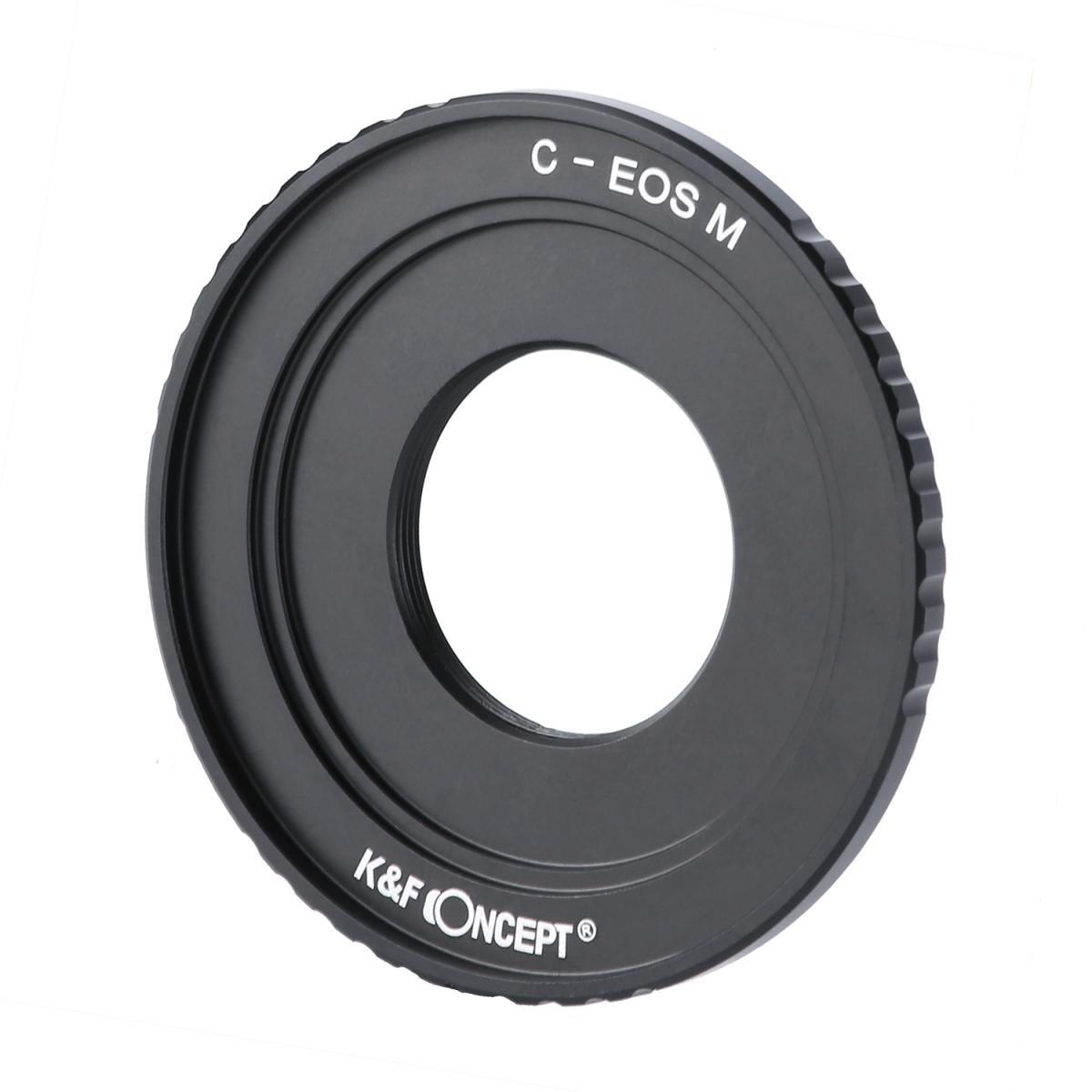 Redukce K&F Concept z objektivu C mount na CANON EOS M