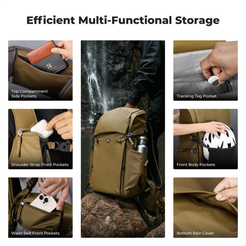 K&F Concept Star Wander 05 Champagne profesionální foto batoh 40L