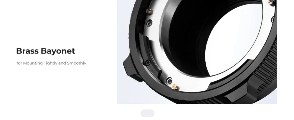 Redukce K&F Concept z objektivu PL na Sony E