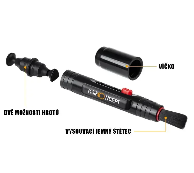 KF Concept čistící pero se štětcem, Lenspen