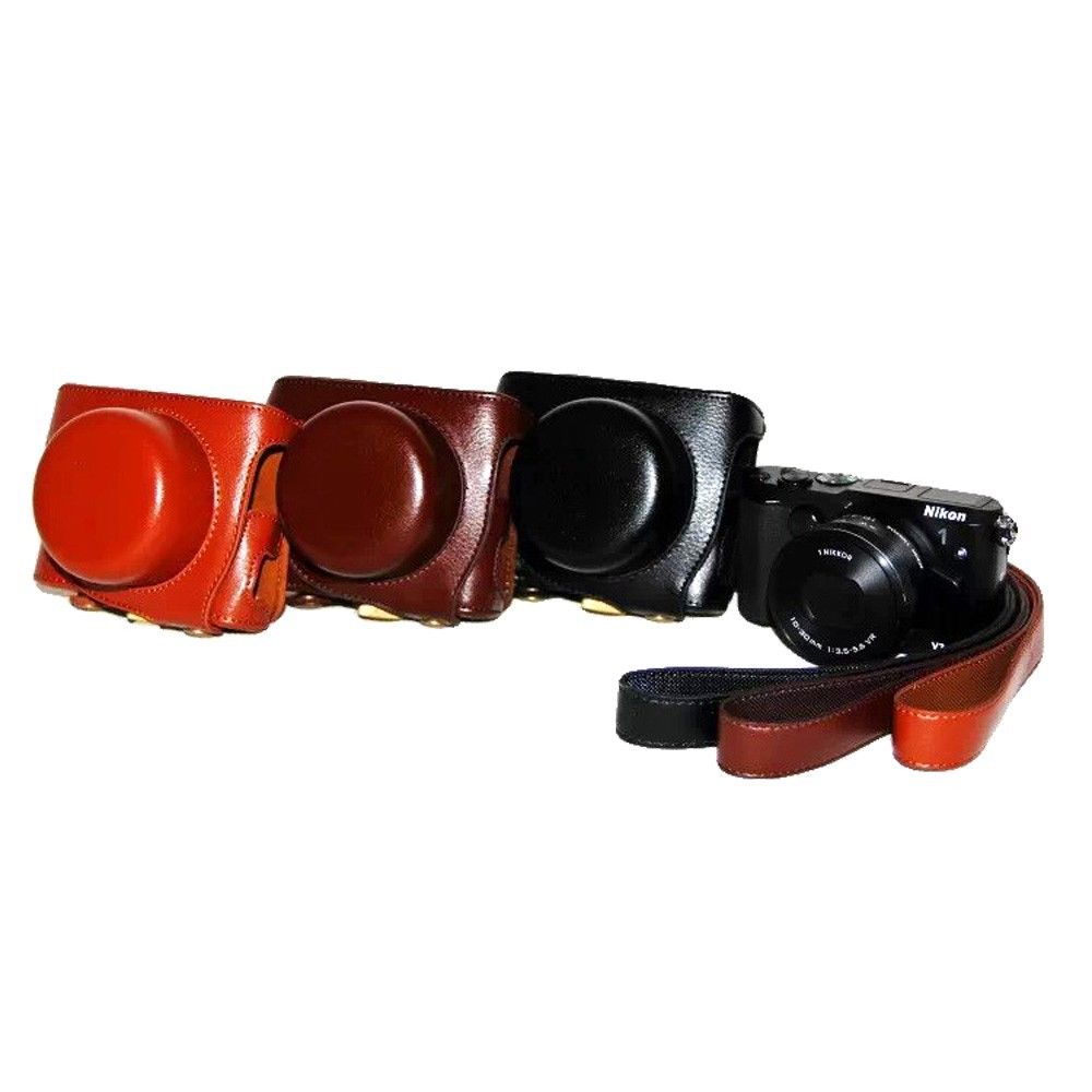 Kožené pouzdro pro NIKON V3 černé