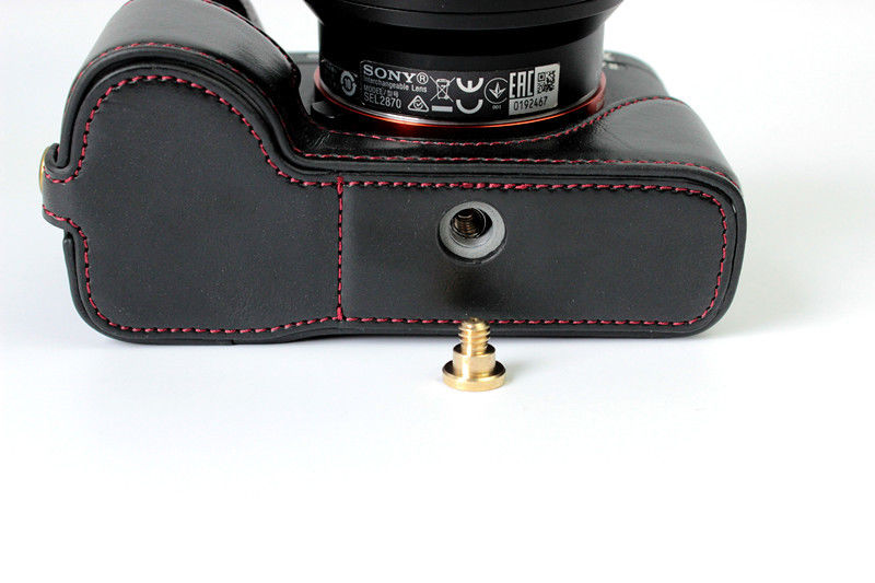 Kožené pouzdro pro SONY ALPHA A7 / A7R / A7S MARK II černá