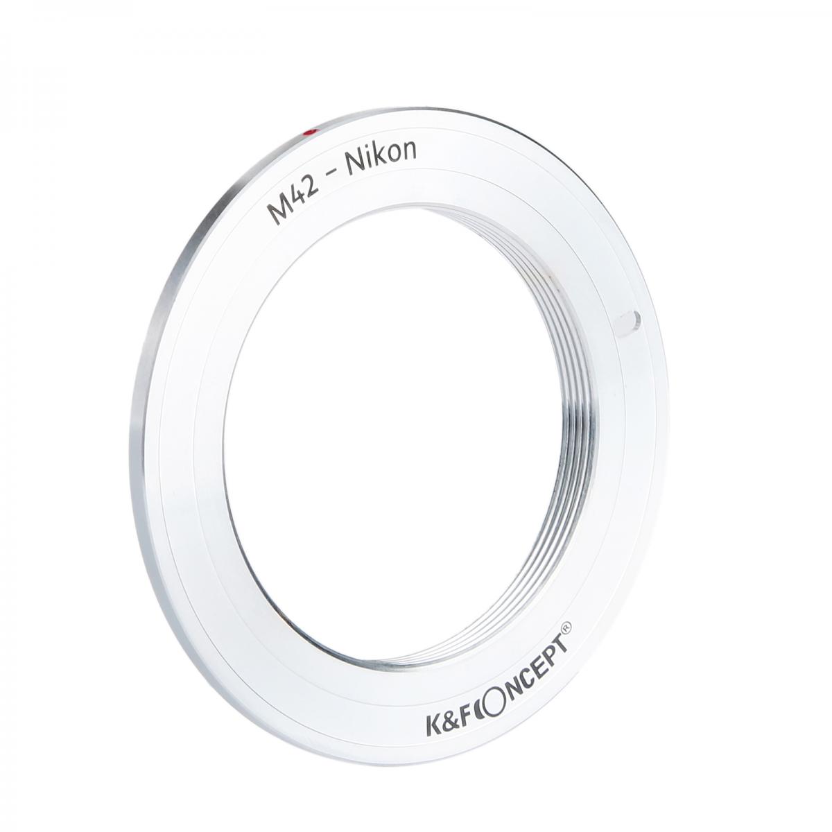 Redukce K&F Concept z objektivu M42 na Nikon