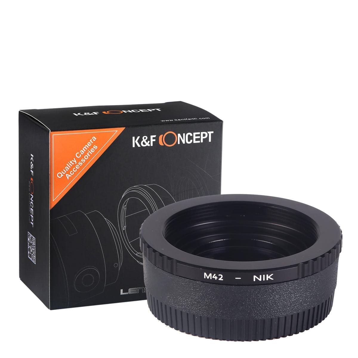 Redukce K&F Concept z objektivu M42 na Nikon s optickým členem