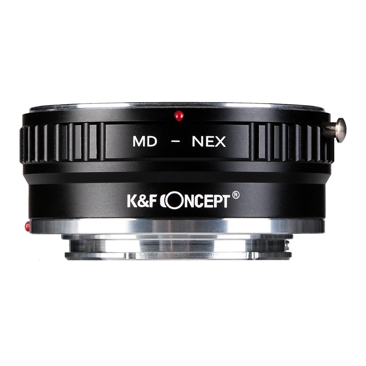 Redukce K&F Concept z objektivu Minolta MD na SONY E