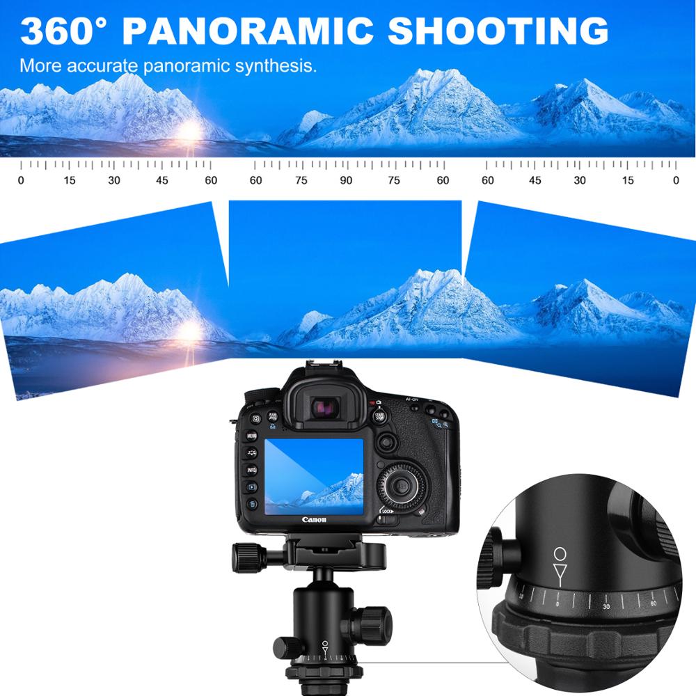 Skládací hliníkový stativ K&F Concept TM2324 II černý