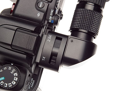 Profesionální úhlový hledáček s 1,25 X - 2,5 X zoomem