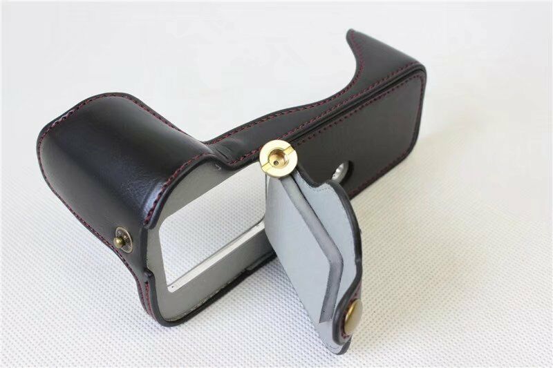 Kožené pouzdro pro PANASONIC Lumix DC-GH5 černé