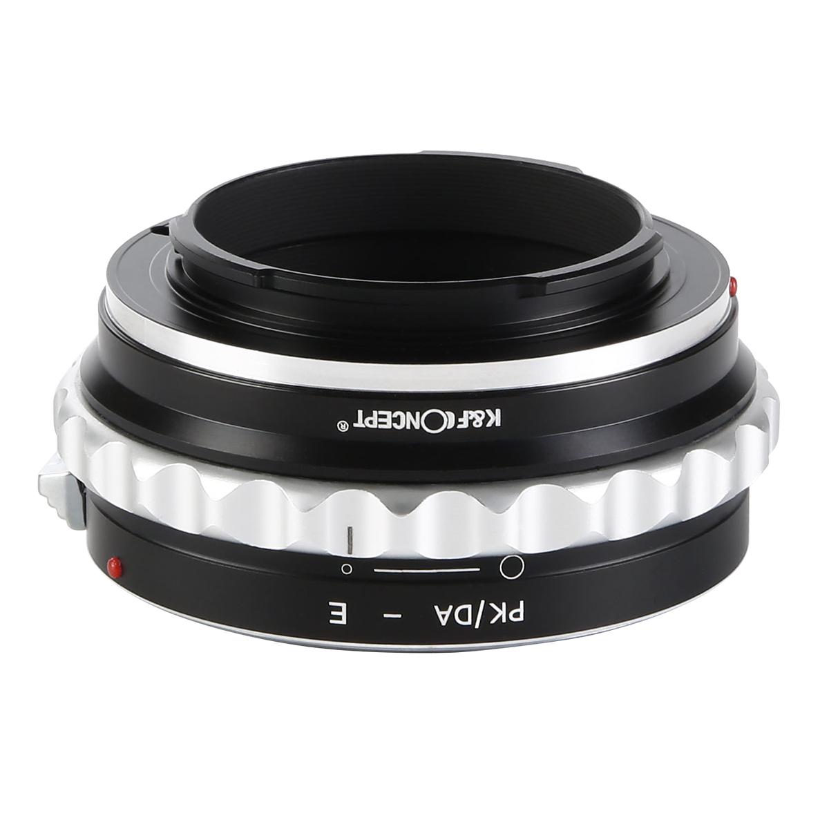 Redukce K&F Concept z objektivu Pentax K/M/A/FA/DA na SONY E