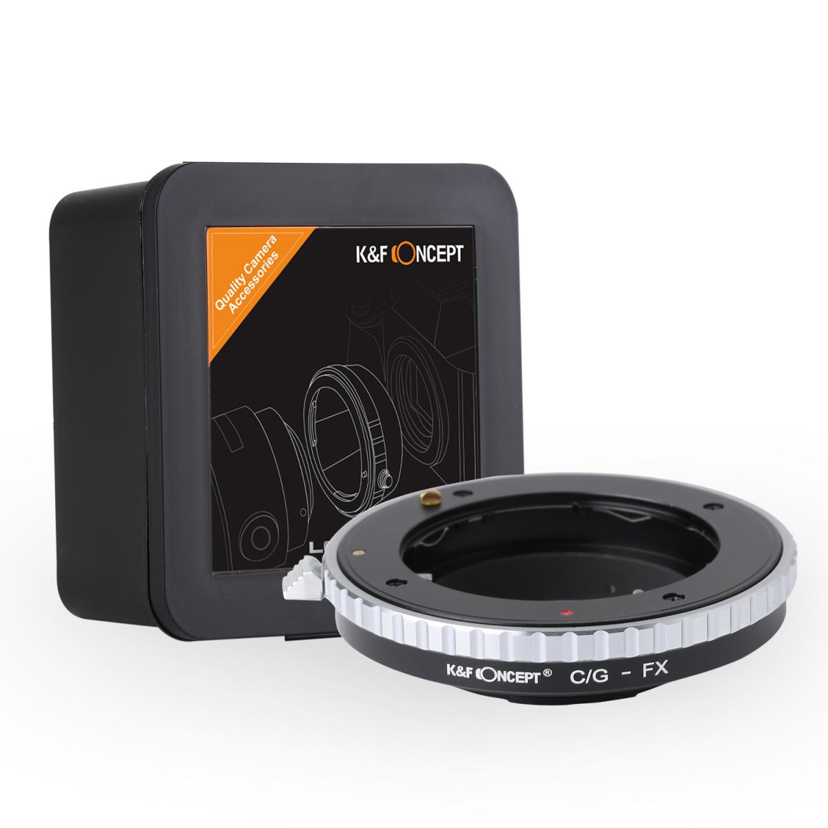 Redukce K&F Concept z objektivu Contax G na Fujifilm X