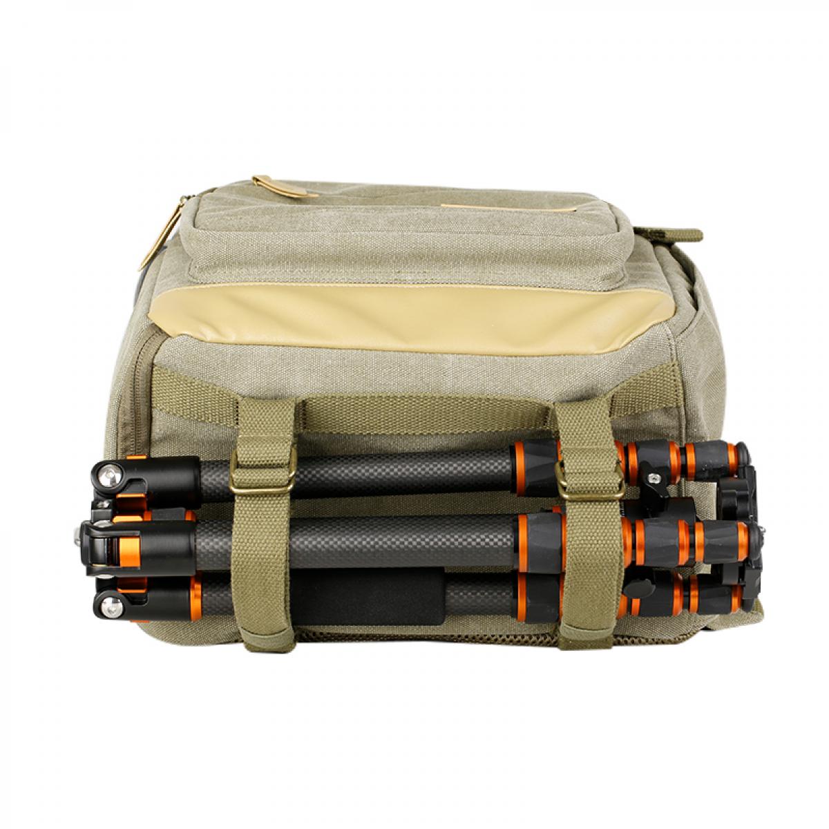 K&F Concept plátěný fotobatoh KF13.122 khaki