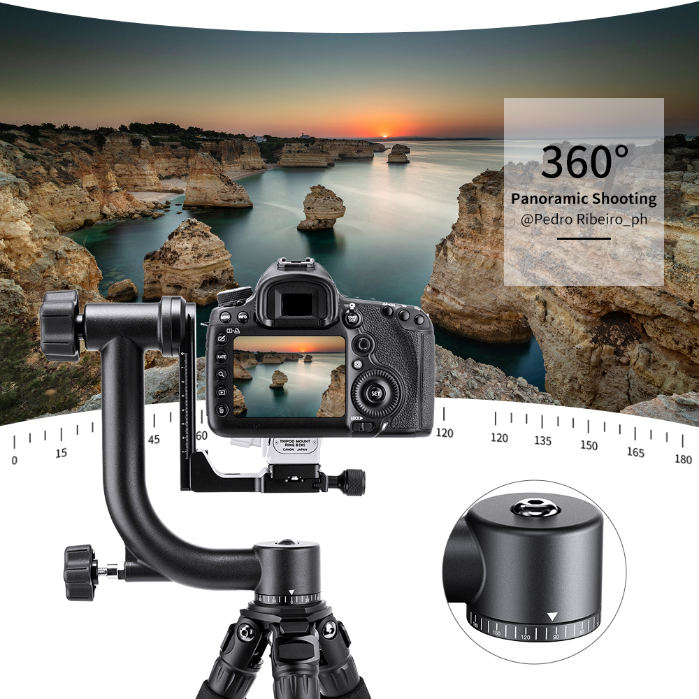K&F Concept Gimbal stativová hlava