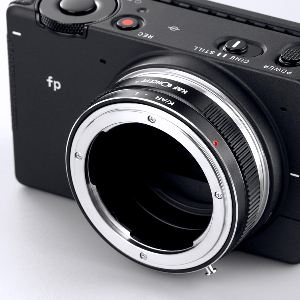 Redukce K&F Concept z objektivu Konica AR na LEICA L