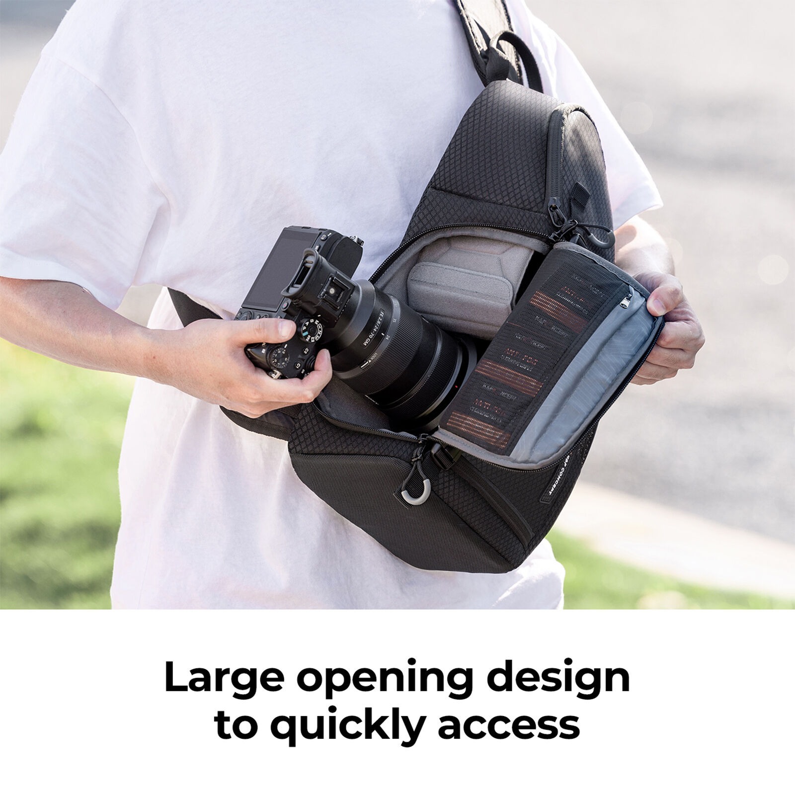 K&F Concept foto batoh 10 l Beta sling Messenger černý